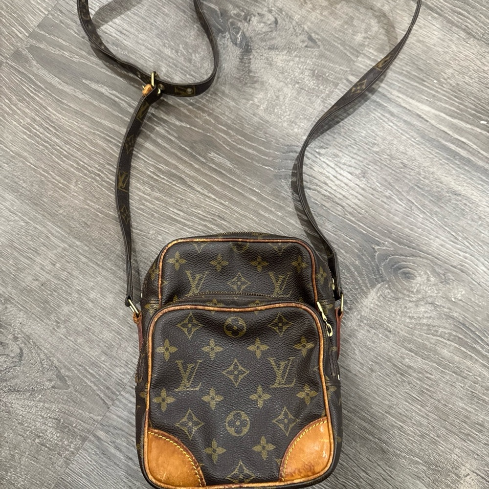 Brown Monogram Crossbody Bag